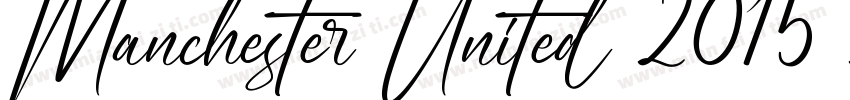 Manchester United 2015 2016 Regular字体转换